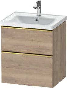Duravit Waschtischunterschrank D-Neo, Braun, B/T/H: 58,4 x 45,2 x 62,5 cm - Bild 1