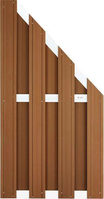 Sichtschutzzaun aus WPC Holzkomposit H x B: 180 x 90 cm - Bild 1