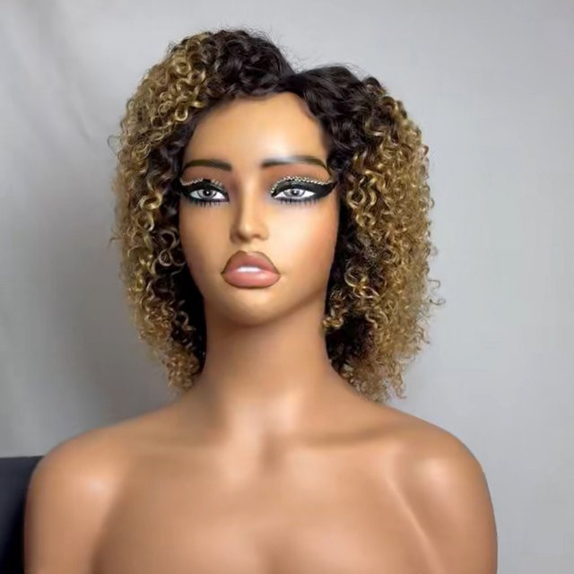 Sophies Pixie-Cut Jerry Curly Echthaar-Perücke, farbig, 100% Echthaar - Bild 1