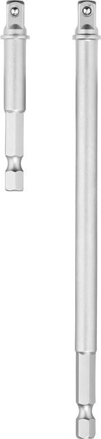 Parkside Stecknuss-Adapter-Set für Ratschen 1/4 Zoll aus Chrom-Vanadium-Stahl in Silber - Bild 1