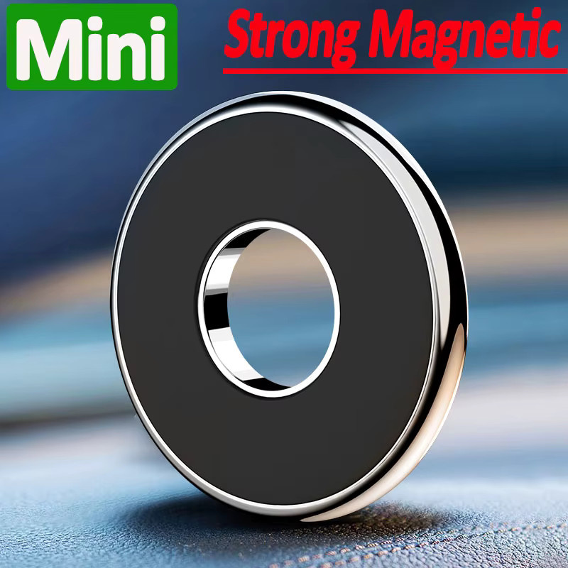 Magnetischer Autotelefonhalter aus Metall in Silber für iPhone, Xiaomi und Samsung mit starkem Magnet für GPS-Navigation - Bild 2