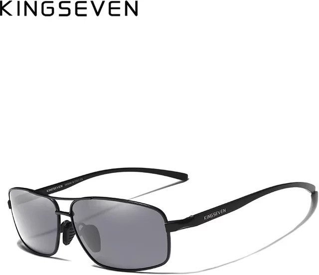 KINGSEVEN Sonnenbrille Rechteck, Aluminium, polarisiert, Herren - Bild 1
