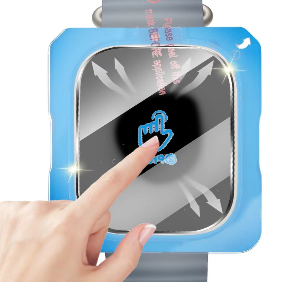 Amazfit Bip Max Displayschutzfolie aus gehärtetem Glas mit Installationsset, transparent, 9H kratzfest - Bild 3