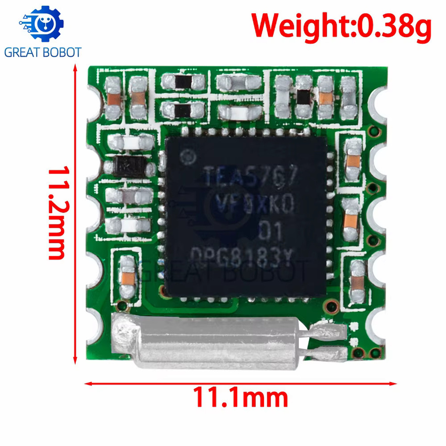 Baishundianzi BS TEA5767 FM-Radio-Modul DIY FM Stereo Complete Edition für dein Audioerlebnis - Bild 2
