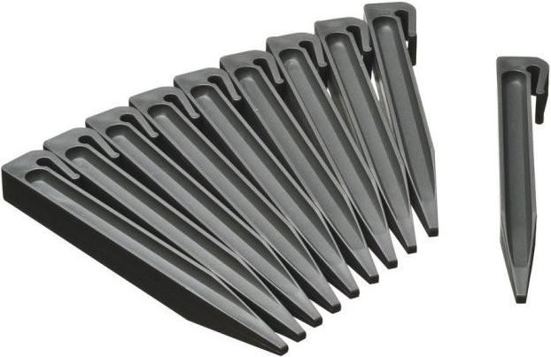 Nature Pflanzstützen aus grauem Polypropylen im 10er-Pack - Bild 1