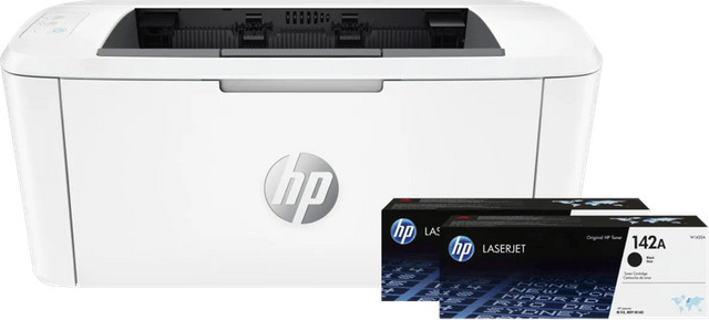 HP LaserJet M110w Schwarz Laser-Drucker mit 2 zusätzlichen schwarzen Tonern und Wi-Fi - Bild 1