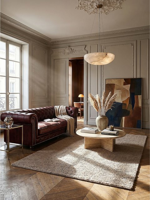 Wollteppich Kadima Design uni Natur in Beige, B: 160 cm, T: 230 cm - Bild 1