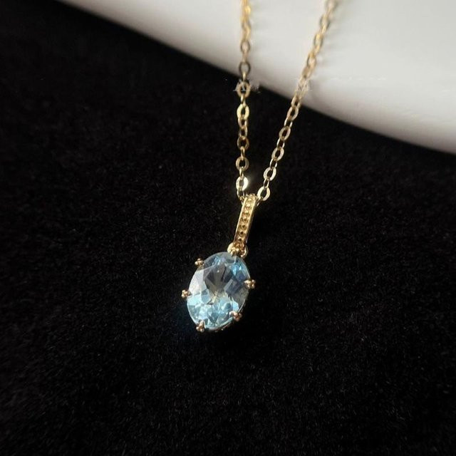 Lucky Star Jewelry Anhänger Halskette, 925 Silber, Topas, Damen - Bild 1