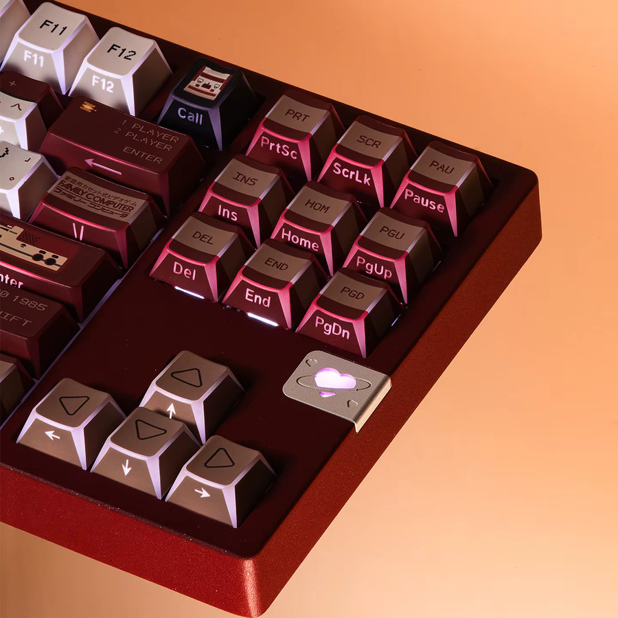 Venit Keys Japanische Retro-Tastenkappen im Cherry-Profil aus PBT mit seitlichem Aufdruck und transparentem Design für mechanische MX-Tastaturen - Bild 4
