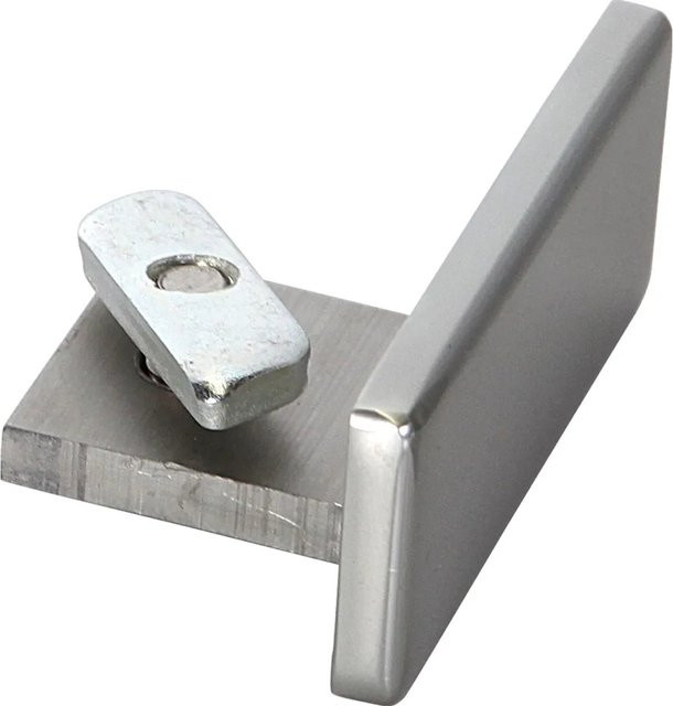 Dieda Endkappe aus Aluminium für Aluminiumhandlauf in Silber, B/T/H: 35,0 x 25,0 x 61,0 cm - Bild 1