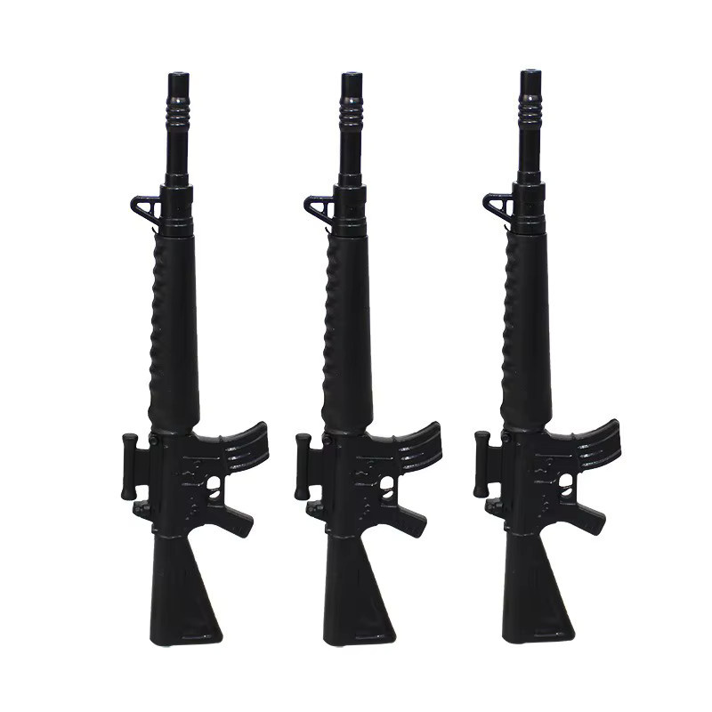 3-teiliges Set Kawaii Gelstifte in Pistolenform für kreativen Schulbedarf, Farbe: Schwarz - Bild 2