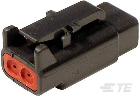 TE Connectivity Buchsengehäuse-Kabel DTM06-2S-E004 in Schwarz - Bild 1