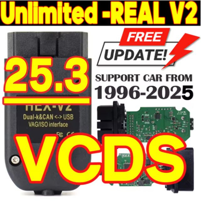 VagCom V2 Diagnose-Update 25.3 mit unbegrenzten VINs und VCDS-Codierungsfunktion über USB-Schnittstelle - Bild 1