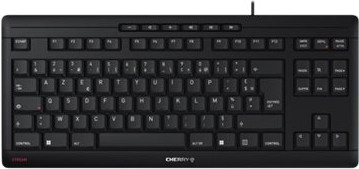 Cherry Stream Keyboard TKL Tastatur mit Scissor-Schaltern USB US-Layout Schwarz - Bild 1
