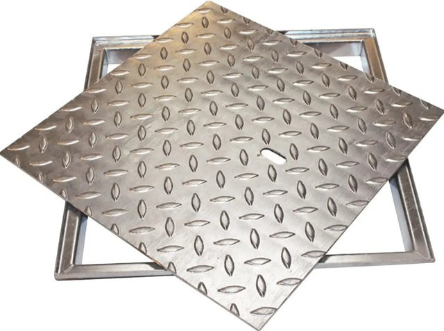 ACO Schachtabdeckung FI 2.0 Easy aus verzinktem Stahl in Silber, B/T: 30 x 30 cm - Bild 1
