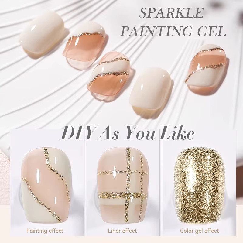 BORN PRETTY Nagellack, Rose Gold, Glänzend, 3 Stück - Bild 4