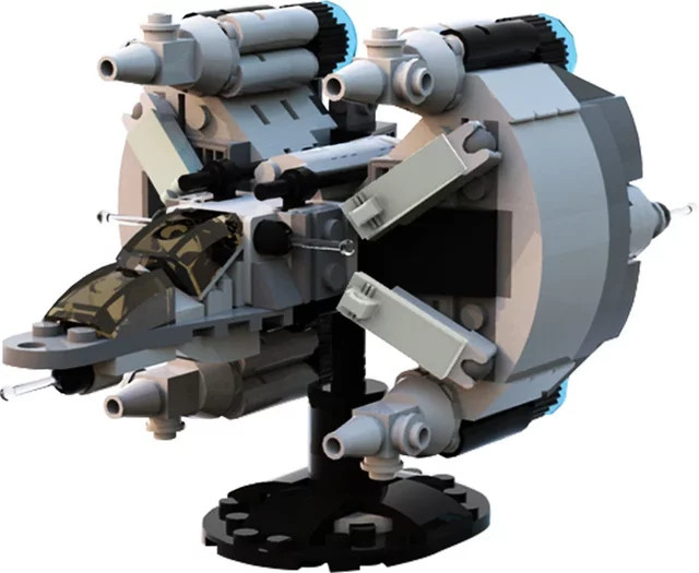 Gobricks The Last Starfighter MOC Microscale Gunstar, Fighter Schiff Modell Bricks - Bild 1
