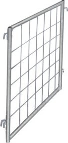 VARIOfit Palettenaufsatz Trenngitter verzinkt in Silber, Tiefe: 75 cm, Nutzhöhe: 80 cm - Bild 1