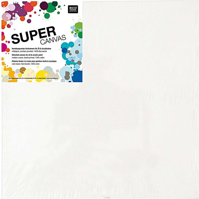 Rico Design Super Canvas Keilrahmen Weiß B: 40 cm, H: 60 cm - Bild 1