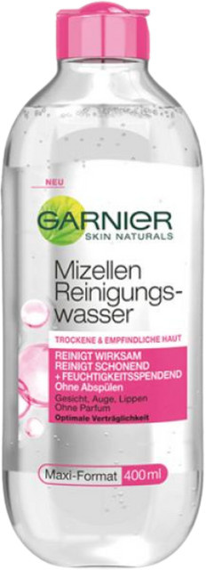 Garnier SkinActive Mizellen Reinigungswasser All-in-1, 400 ml, für trockene und empfindliche Haut - Bild 1