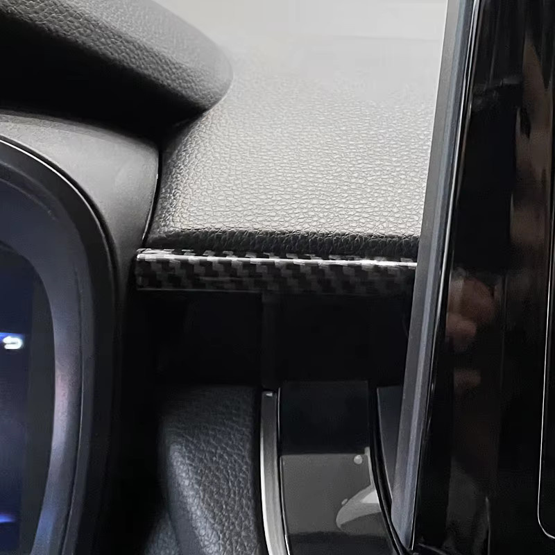 Chelumei Carbon Zierleisten für Toyota Corolla Cross XG10 Hybrid 2021-2023, ABS Innenraum-Trim Streifen in Schwarz - Bild 3