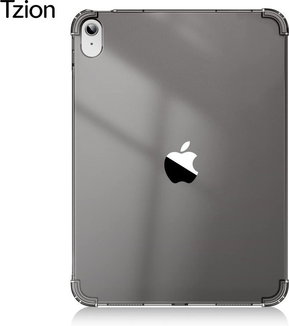Stoßfeste Silikonhülle für iPad 11. Generation 11'' 2025 und 10. Generation 10,9'' von tzion in Transparent und Grau - Bild 1