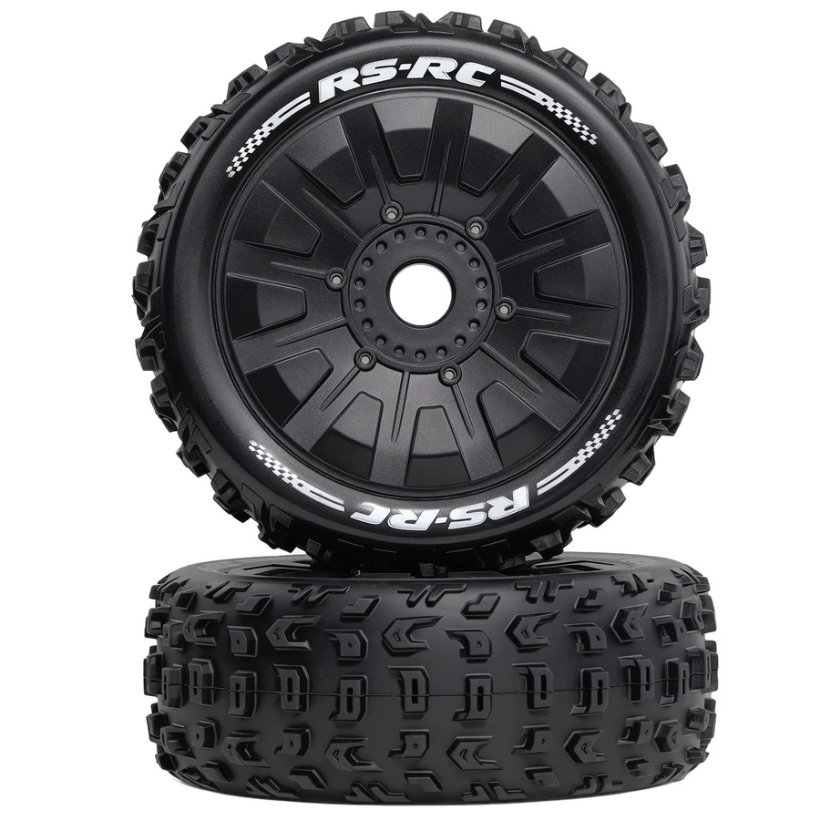 RS RC Buggy Reifen und Räder, 1:8, Schwarz, Gummi - Bild 2