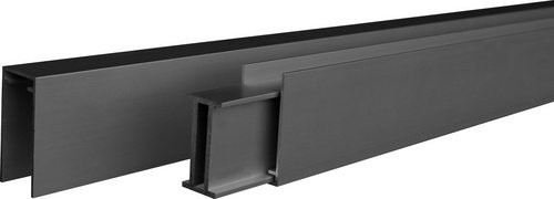 Mr. GARDENER Start- und Abschlussleistenset Turino aus Aluminium in Schwarz, B/H/L: 5,0 x 2,5 x 180,0 cm - Bild 1