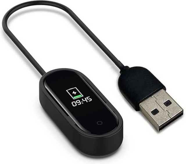 2er-Pack Xiaomi Ersatz-Ladekabel für Xiaomi Band4 USB Smartwatch Ladegerät in Schwarz - Bild 1