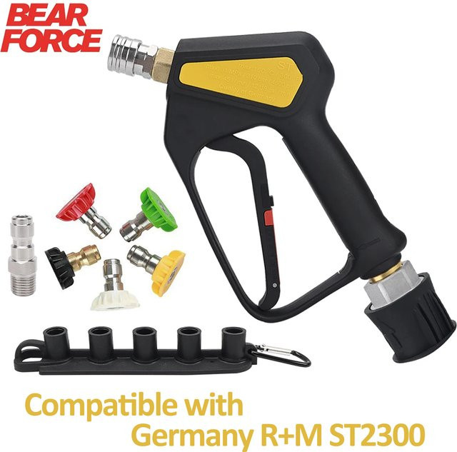 BEAR FORCE Hochdruckreiniger-Spritzpistole ST2300 M22-M mit Einlassanschluss und Sprühdüsen für Kärcher WAP Bosch MAC Allister - Bild 1
