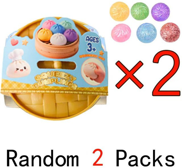 Riesige Squishies Teigtaschen Brötchen Spielzeug, Glitzer-Teigtaschen-Stressball, Fidget Spielzeug - Bild 1