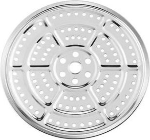 DYS Kitchen Dampfgarer aus Edelstahl in Silber, rund, Durchmesser: 24 cm mit Einmachständer - Bild 1