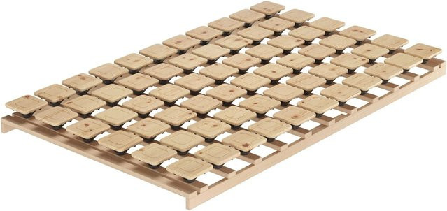 Erst-Holz Hochwertiger Rost aus Zirbe mit Tellersystem, B/T: 120 x 200 cm, Farbe: Braun/Beige - Bild 1