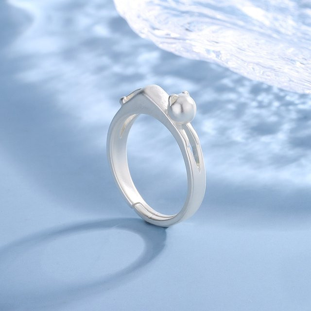 GaGa-Duck Ring, 925 Silber, Katze, Damen - Bild 1