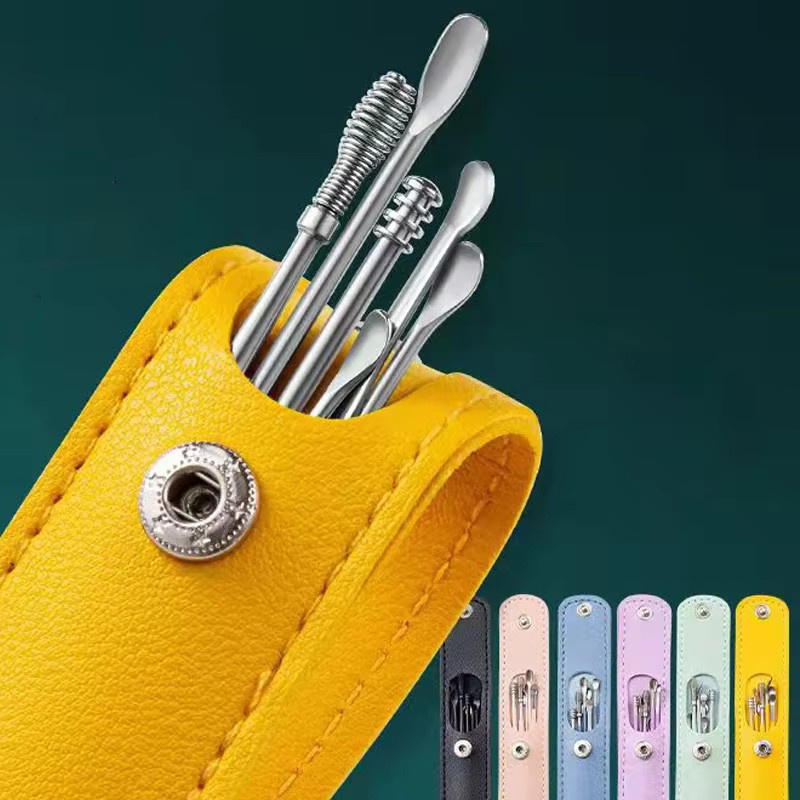 vvocci Ohrenreinigungsset aus Edelstahl, 6-teilig, Unisex - Bild 2