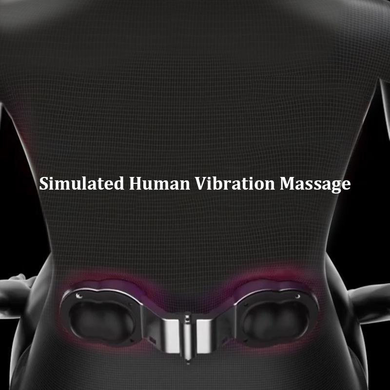 Elektrisches Memory Foam Massage-Lendenkissen Set mit Heißkompressionsfunktion in Schwarz für Auto, Büro und Zuhause - Bild 1
