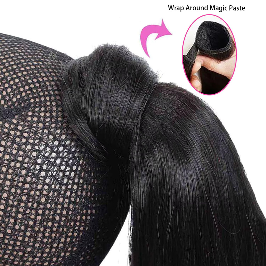 Tomiyaa Remy Haarverlängerungen Clip Ins, Glattes Haar, Natürliche Farbe - Bild 3