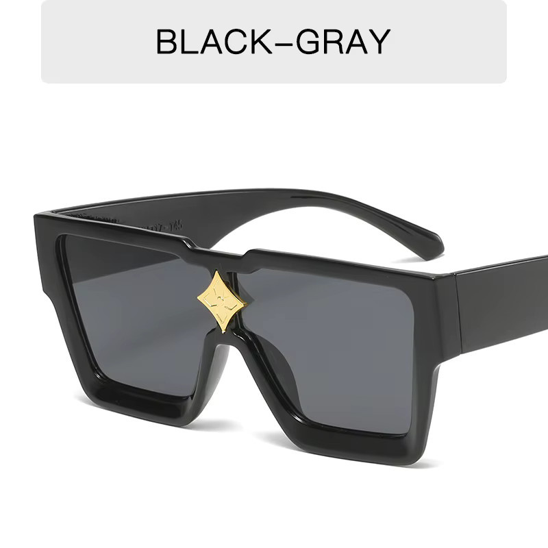 PMMKL Sonnenbrille, quadratisch, Vollrand, Kunststoff, Unisex, red, black - Bild 2