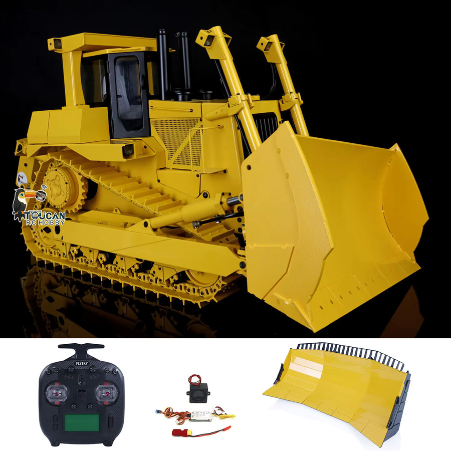 JDMODEL DXR2 D9T RC Hydraulischer Bulldozer, 1:14, Metall, Licht und Sound, ab 14 Jahren - Bild 3