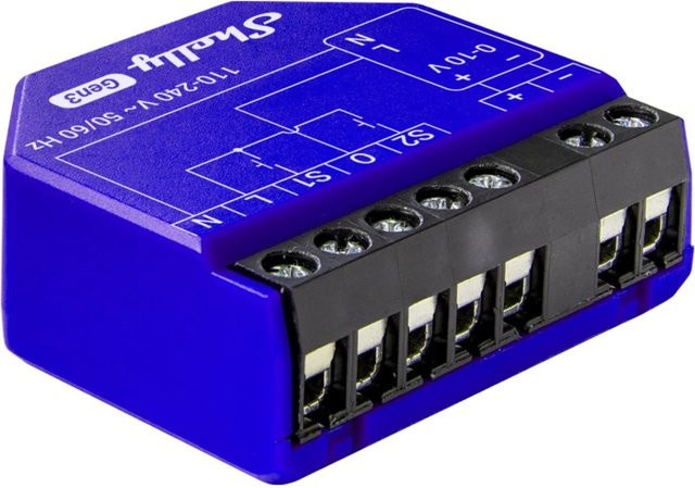 Shelly Relaismodul Unterputz 0/1-10V PM Gen3 Lila - Bild 1