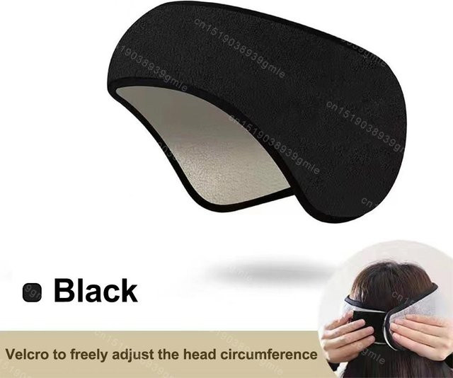 Wucifang Augenmaske mit Ohrstöpseln, Schwarz, Unisex - Bild 1