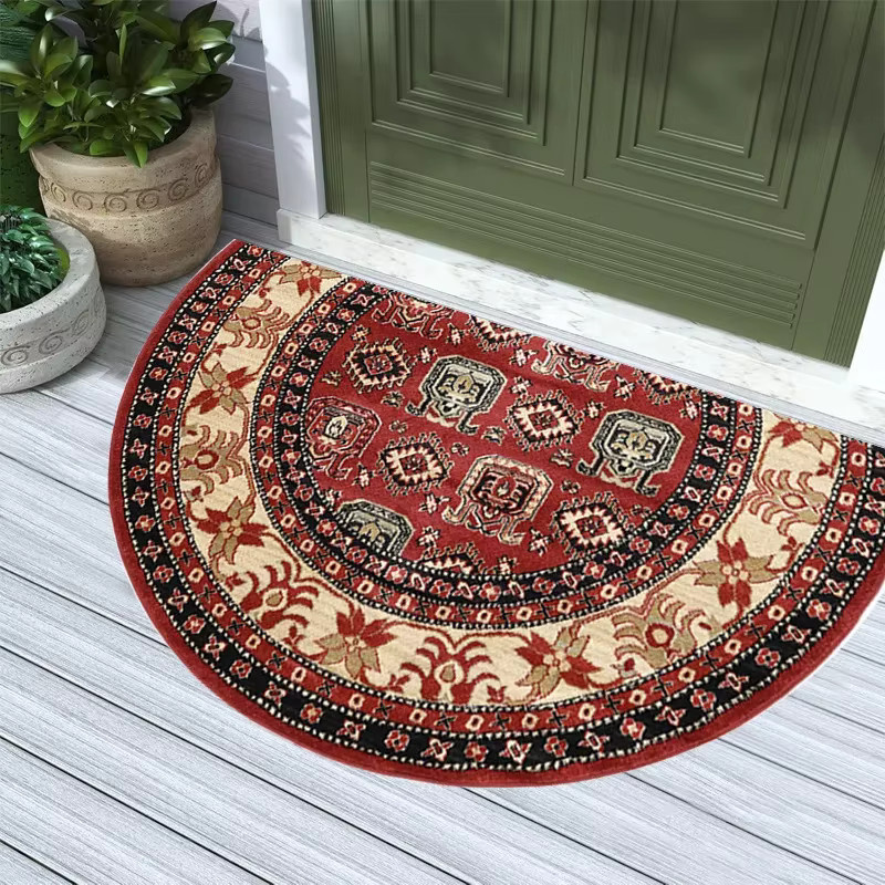 VIKAMA Mandala Halbrunder Bodenteppich im Orientalischen Design für Yoga, Meditation und Innendekoration - Bild 1