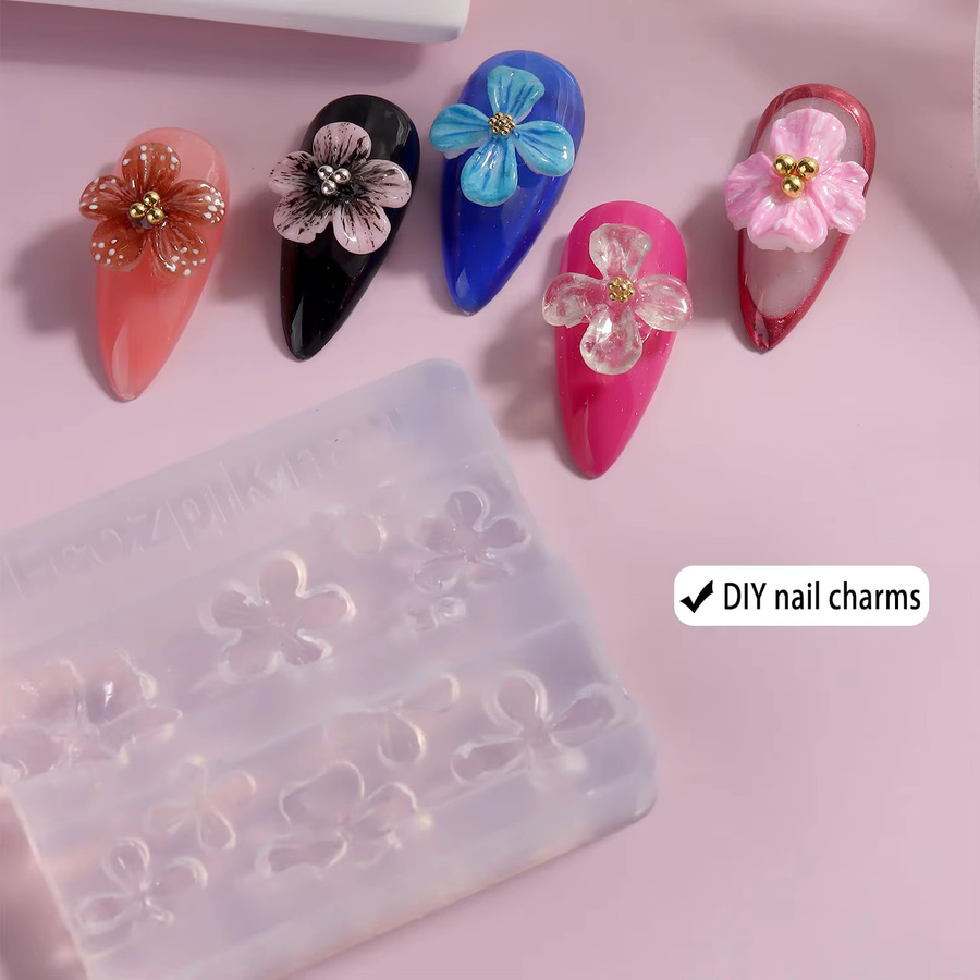 MAFANAILS Nail Art Silikon Schablone, 3D Blume, NO.5 - Bild 3