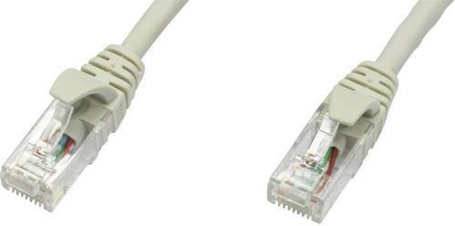 Telegärtner RJ45 Patchkabel CAT 5e U/UTP Ethernet LAN Grau 0,5 m - Bild 1