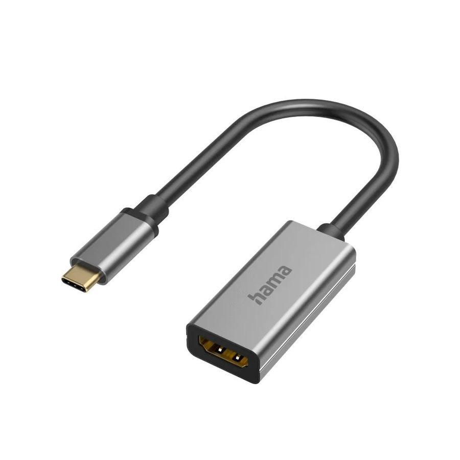 Hama Video-Adapter USB-C auf HDMI in Silber, Ultra-HD 8K@60Hz - Bild 1