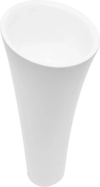 Swiss Aqua Technologies Freistehendes Standwaschbecken aus Keramik in Weiß, Höhe: 95 cm, Breite: 37 cm, Tiefe: 42,5 cm - Bild 1