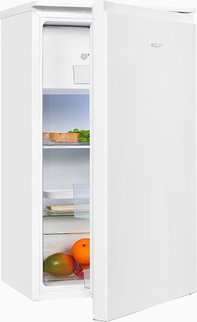 Exquisit KS117-3-010F Kühlschrank in Weiss mit Standard Fresh Zone, Flaschenregal und LED-Innenbeleuchtung, B/T/H: 55 x 60 x 156 cm - Bild 1