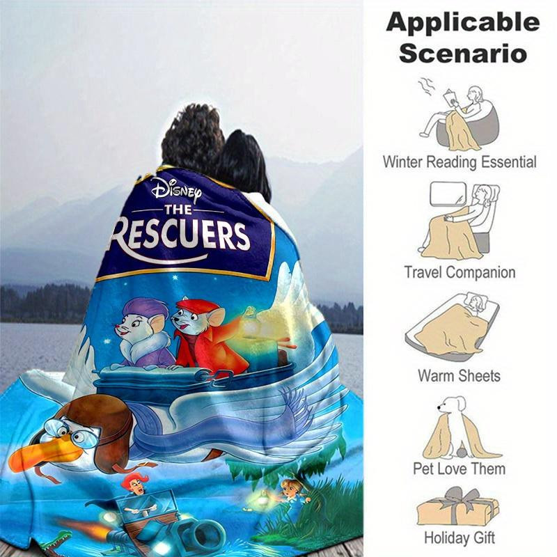 Disney Die Retter Kuscheldecke aus Flanell, Mehrfarbig, B x H: 150 x 200 cm - Bild 3