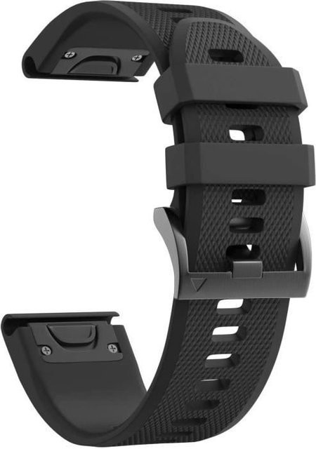 Phonillico Uhrenarmband Silikon, Schwarz, 22mm, Unisex - Bild 1