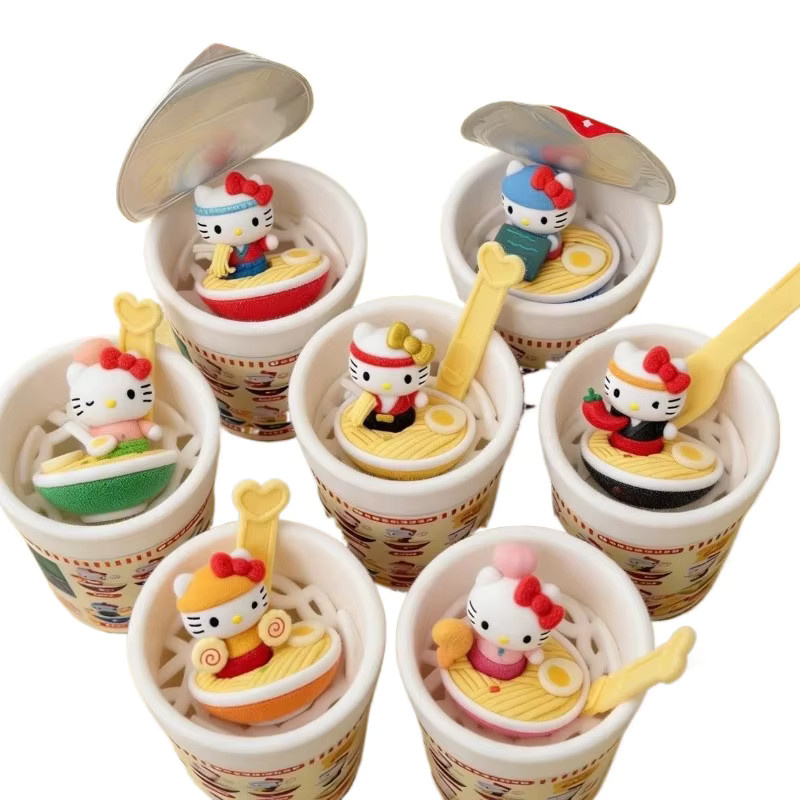 Sanrio Hello Kitty Ramen Instant-Nudel-Becher, Blind Box, Bunt / Mehrfarbig - Bild 6